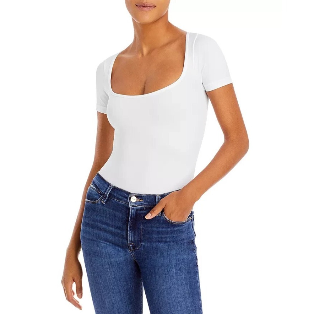 Simon Miller Eero Bodysuit Square neckline In White Size XS / S NEW $180‎